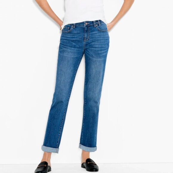 Nic & Zoe Mid-Rise Girlfriend Jean - Size 28 - Color: Atlantic - Picture 1 of 9